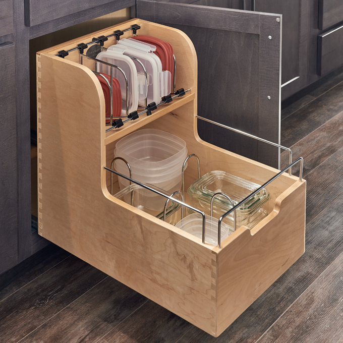 At Your Fingertips DIY Pull-Out Spice Cabinet Storage Solution
